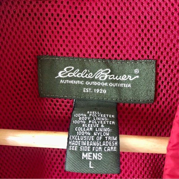 Vintage L.L. Bean Windbreaker with Hidden Hood and Zipper Pockets Size Large - Picture 5 of 12